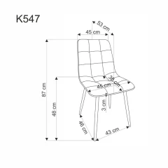 Jídelní židle K547 - béžová č.13