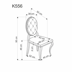 Designová jídelní židle K556 - černá č.15
