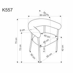 Jídelní křeslo K557 - béžová č.13
