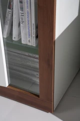 Obývací stěna Piass bílá/ořech