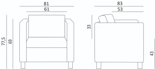 Křeslo Soprano 100 č.4 Křeslo Soprano 100 č.4