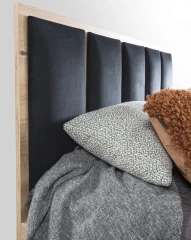 Postel CALI 160 C16 - dub artisan/černá č.7 Postel CALI 160 C16 - dub artisan/černá č.7