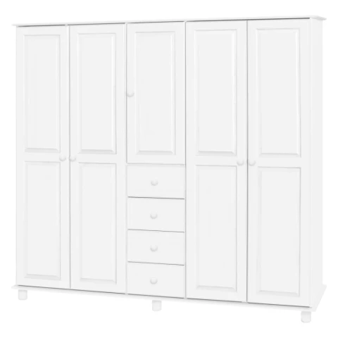 Skříň 5dveřová 8854B bílý lak Skříň 5dveřová 8854B bílý lak