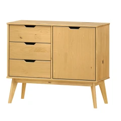 Noční stolek 1 zásuvka BONITO vosk | ATAN nábytek Komoda 1 dveře + 3 zásuvky BONITO vosk