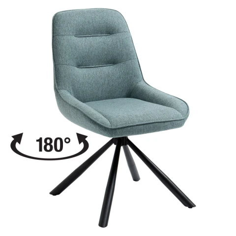 Otočná jídelní židle KANAD světle modrá Otočná jídelní židle KANAD světle modrá