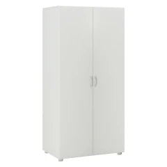 Skříň policová 2 dveře + 2 zásuvky BEST - bílá | ATAN nábytek Skříň 2dveřová BEST - bílá