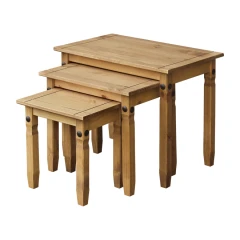 Sada 3 stolků CORONA vosk Sada 3 stolků CORONA vosk