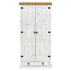 Skříň 2dveřová CORONA bílý vosk Skříň 2dveřová CORONA bílý vosk