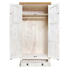 Skříň 2dveřová CORONA bílý vosk Skříň 2dveřová CORONA bílý vosk