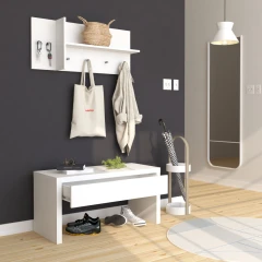 Odkládací lavice GENF bílá Odkládací lavice GENF bílá