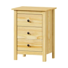 Výklopný botník TORINO kovové úchytky | ATAN nábytek Komoda 3 zásuvky TORINO kovové úchytky