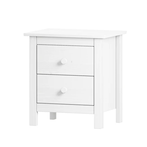 Noční stolek TORINO - bílý 2 šuplíky