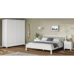 Noční stolek TORINO - bílý 2 šuplíky Noční stolek TORINO - bílý 2 šuplíky