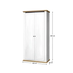 Kombinovaná skříň LEON MZ2 - bílá/dub grand č.3 Kombinovaná skříň LEON MZ2 - bílá/dub grand č.3