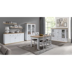 Kombinovaná skříň LEON MZ2 - bílá/dub grand č.4 Kombinovaná skříň LEON MZ2 - bílá/dub grand č.4