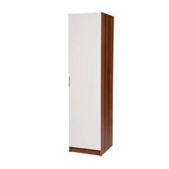 Skříň rohová ESO 61550 ořech/bílá | ATAN nábytek Skříň ESO 1dveřová 61510 ořech/bílá (bez nástavce)