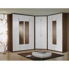 Skříň rohová ESO 61550 ořech/bílá Skříň rohová ESO 61550 ořech/bílá