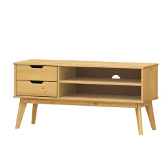 Noční stolek 1 zásuvka BONITO vosk | ATAN nábytek TV stolek 2 zásuvky BONITO vosk