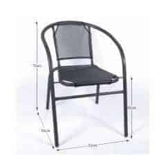 Židle LESTRA - tmavě šedá / šedá č.2