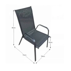 Židle ALDERA - tmavě šedá/černá č.2