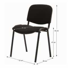 Jednací židle ISO NEW - černá č.2