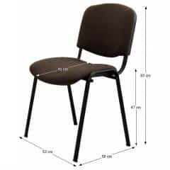 Jednací židle ISO NEW - hnědá č.2
