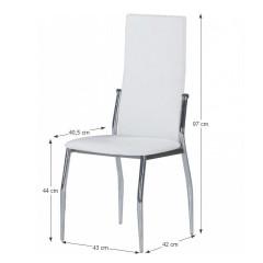 Jídelní židle SOLANA - bílá č.2
