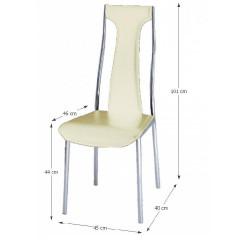 Jídelní židle RIA - IRIS - béžová č.2
