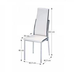 Jídelní židle ZORA - bílá č.2