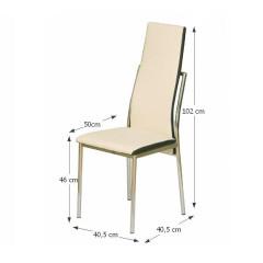 Jídelní židle ZORA - béžová č.2