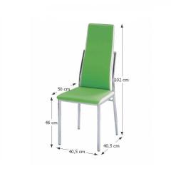 Jídelní židle ZORA - zelená č.2