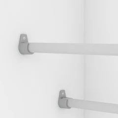 Botník se zrcadlem 305397 bílý