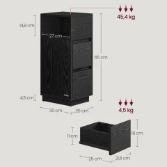 Noční stolek ANT-E1065 BK č.5