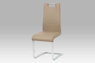 Jídelní židle DCH-563 CAP - koženka cappuccino