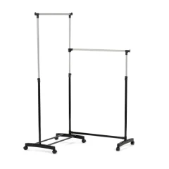 Věšák dvouramenný, černý plast. GD-174 BK