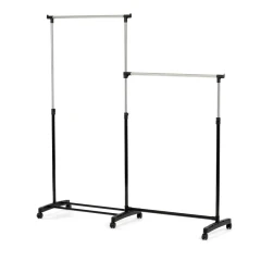 Věšák dvouramenný, černý plast. GD-174 BK