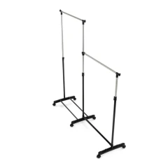 Věšák dvouramenný, černý plast. GD-174 BK