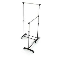 Věšák dvouramenný, černý plast. GD-174 BK