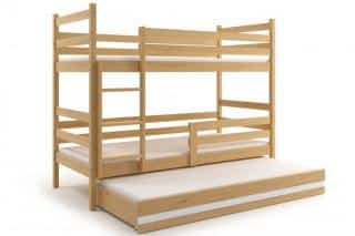Patrová postel s přistýlkou Norbert borovice