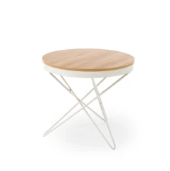 LEILA ława, naturalny / biały (1p=1szt)