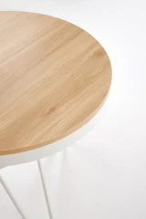 LEILA ława, naturalny / biały (1p=1szt)