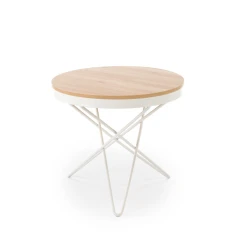 LEILA ława, naturalny / biały (1p=1szt)