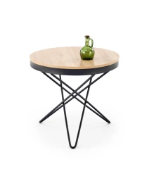 LEILA ława, naturalny / czarny (1p=1szt)