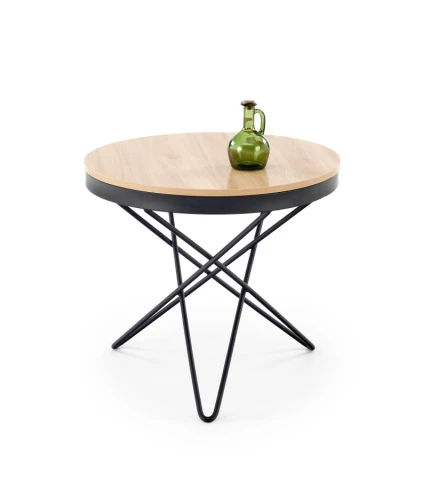 Příruční stolek LEILA - přírodní/černá