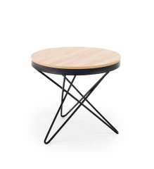 LEILA ława, naturalny / czarny (1p=1szt)