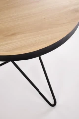 LEILA ława, naturalny / czarny (1p=1szt)