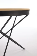 LEILA ława, naturalny / czarny (1p=1szt)