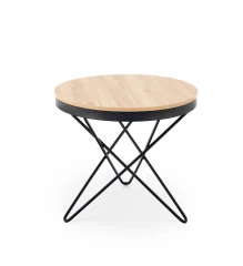 LEILA ława, naturalny / czarny (1p=1szt)