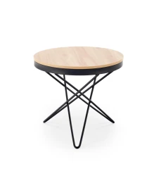 LEILA ława, naturalny / czarny (1p=1szt)