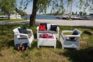 Zahradní set CORFU - bílý